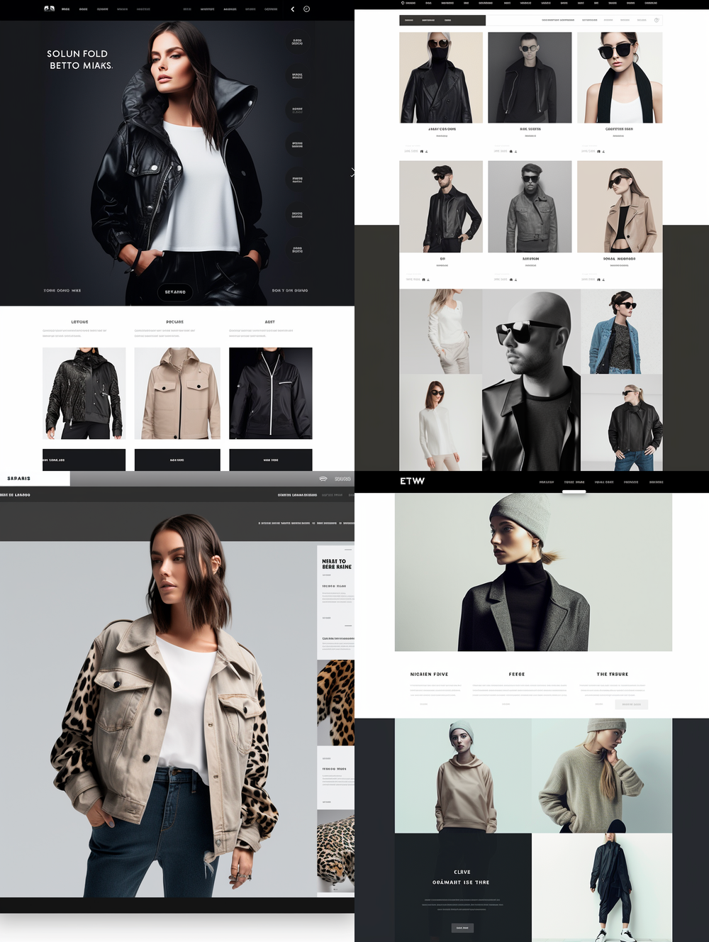 A fashion e-commerce website